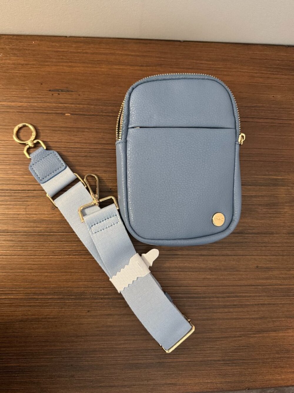 Modern+Chic Bridget Sling Crossbody Bag for Women - Steel Blue